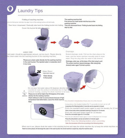 Mini Folding Washer