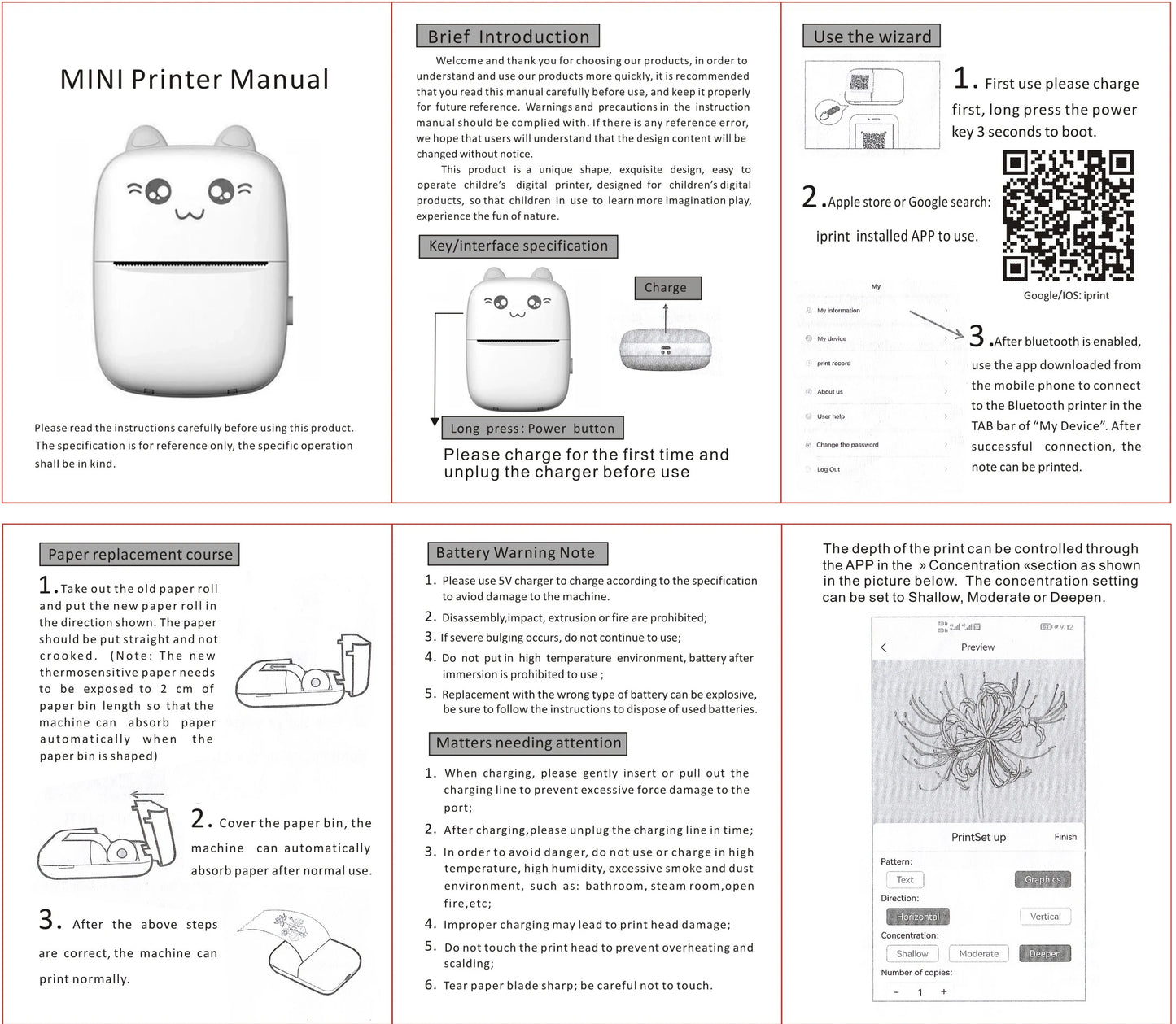 Mini Bluetooth Printer
